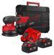 Шліфмашина ексцентрикова акумуляторна безщіткова MILWAUKEE, M18 FROS125-502X, діаметр 125мм (зарядний пристрій М12-18 FC. 2 акум