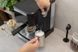 Кавоварка Gorenje ріжкова 1.5л, мелена, ручний капучинатор, чорний