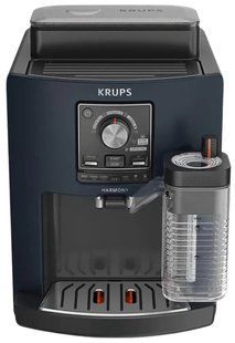 Кавомашина Krups Harmony Milk 1.7л, зерно, автомат.капучинатор, авторецептів - 5, синій