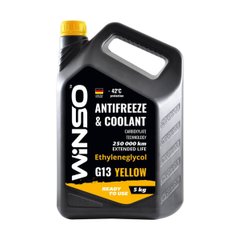 Антифриз Winso Antifreeze & Coolant Yellow -42°C (желтый) G13, 5кг