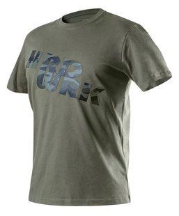 Футболка рабочая NEO CAMO olive, р. L(52), с принтом
