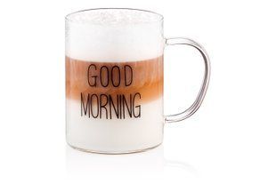 Набор чашек с ручками Ardesto Good Morning, 420мл, 2шт, боросиликатное стекло, прозрачный
