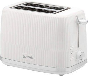 Тостер Gorenje, 850Вт, пластик/метал, білий