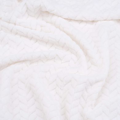 Плед Ardesto Jacquard Braid 160х200см, 100% полиэстер, айвори.