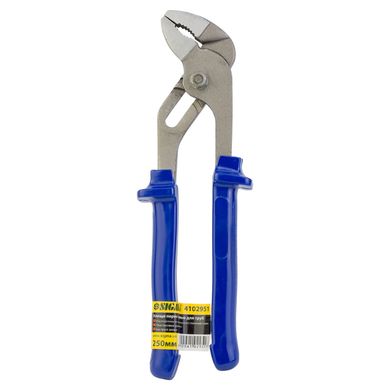 Кліщі переставні для труб 250мм з синіми ручками SIGMA (4102951)