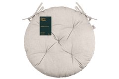 Подушка для стільця Ardesto Oliver, беж, D-40см, 100% бавовна (напов.холоф.50% пп 50%)