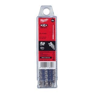 Бур SDS-PLUS MX4 MILWAUKEE, діаметр 6,0х115х50мм, (10шт), пластикова коробка