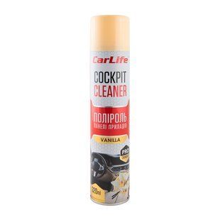 Полироль для приборной панели CarLife Cockpit Cleaner Ваниль, 320мл