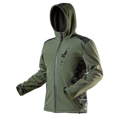 Куртка робоча Neo Tools CAMO, розмір L (52), водонепроникна, дихаюча Softshell