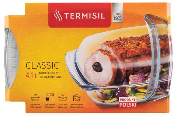 Форма для запекания Termisil с крышкой, прямоугольная, 4,1 л