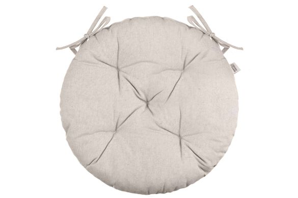 Подушка для стула Ardesto Oliver, беж, D-40см, 100% хлопок (напол.холоф.50% пп 50%)