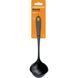 Ополоник Fiskars Essential, 28см, пластик, чорний
