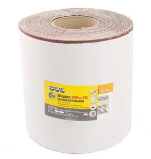 Шкурка шліфувальна на тканинній основі MASTERTOOL Р180 200 мм 50 м 08-2718