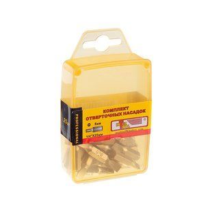 Комплек насадок до викруток 5 мм,&nbsp;1/4" x 25 мм, уп. 25 од. INTERTOOL VT-0033