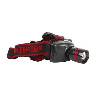 Фонарь налобный светодиодный сверхмощный INTERTOOL LB-0303
