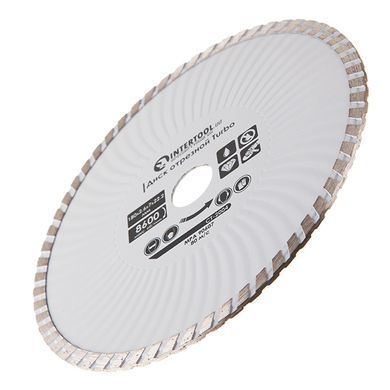 Диск отрезной по камню TURBO&nbsp;алмазный, 180 мм, 16-18% INTERTOOL CT-2004