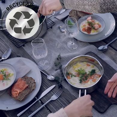 Набор посуды Tefal Nordica, 10пр., нержавеющая сталь, стекло