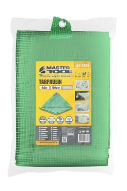 Тент универсальный армированный MASTERTOOL TARPAULIN 4&times;5 м 150 г/м&sup2; Leno Green 89-3405