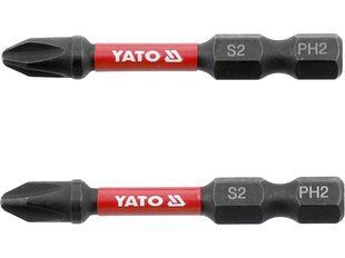 Насадка отверточная ударная YATO PH2 х 50 мм. HEX 1/4", 2 шт.[10]