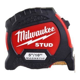 Рулетка магнитная STUD MILWAUKEE GEN II, 5м/16фт (33мм), (заміна на 4932498764)