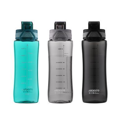 Бутылка для воды Ardesto Purity, 800мл, пластик, черный