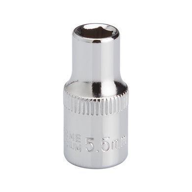 Головка шестигранна 1/4", 5.5 мм, Cr-V&nbsp;STORM INTERTOOL ET-0435