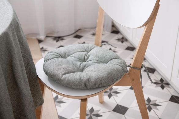 Подушка для стула Ardesto Oliver, зеленый, D-40см, 100% хлопок (нап.холоф.50% пп 50%)