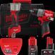 Набір акумуляторних інструментів M12 FPP2D2-422X FUEL POWER PACK IN2 (дриль-шуруповерт акумуляторний безщітковий, заклепочник ак
