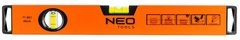 Уровень Neo Tools алюминиевый, 40 см, 2 капсулы, фрезерованный