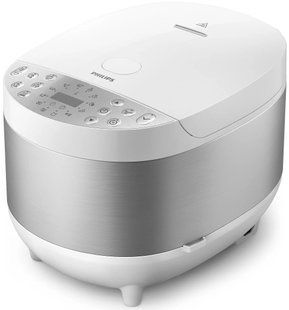 Мультиварка PHILIPS All-in-One, 980Вт, чаша-5л, кнопкове керування, пластик, білий