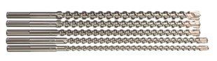 Набор буров SDS-MAX MX4 MILWAUKEE, (&Oslash;16/18/20/22/25мм) (5шт) пластиковый футляр