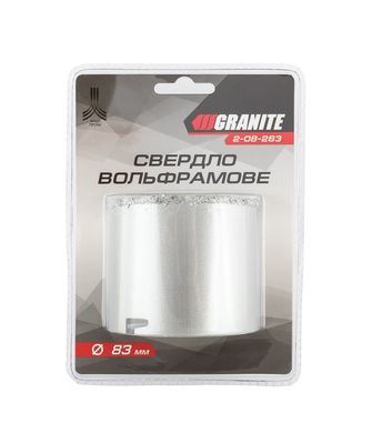 Свердло корончате GRANITE для плитки 83 мм вольфрамове напилення 2-08-283