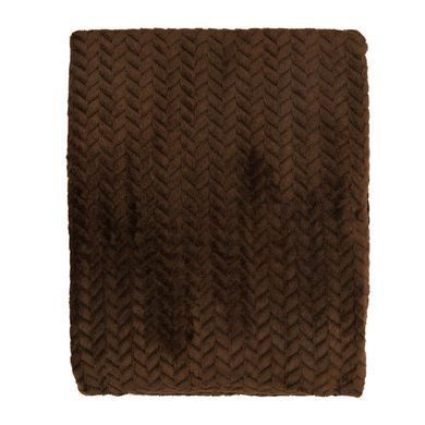 Плед Ardesto Jacquard Braid 160х200см, 100% полиэстер, коричневый