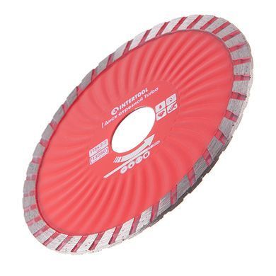 Диск отрезной по камню&nbsp;TURBO&nbsp;алмазный, 115 мм, 22-24% INTERTOOL CT-2006