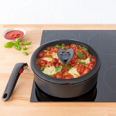 Крышка Tefal Ingenio 20см, стекло, силикон, прозрачно-черный