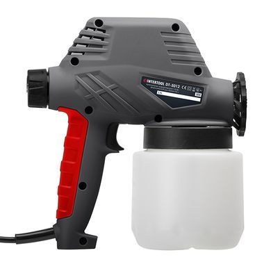 Краскопульт электрический 110 Вт, форсунка 0.8 мм, бачок 0.8 л, 300 мл/мин INTERTOOL DT-5012