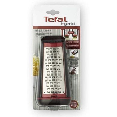 Терка Tefal Ingenio 17 см двухсторонняя, нерж.сталь, пластик