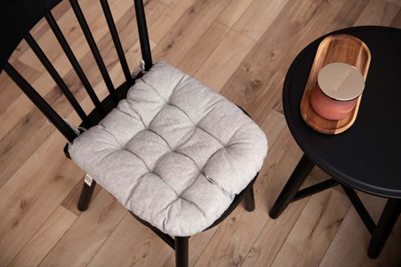 Подушка для стула Ardesto Oliver, серый, 40х40см, 100% хлопок (нап.холоф.50% пп 50%)