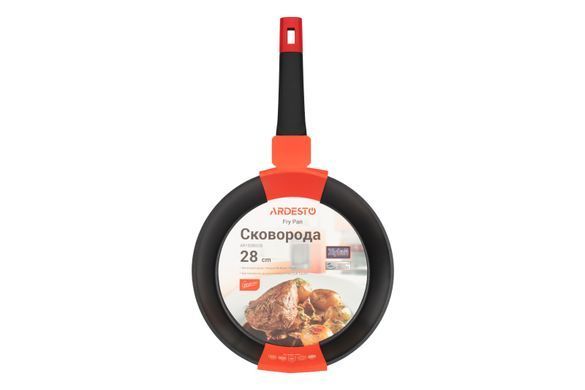 Сковорода Ardesto Gemini Umbria 28 см, черный, алюминий.