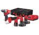 Набір з 2 інструментів акумуляторних безщіткових MILWAUKEE M12 FPP2AX-423P (зарядний пристрій С12 С, 2 акумулятори М12 В4 4Аг, 1