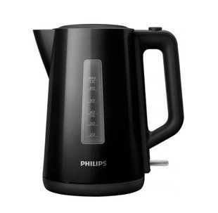 Електрочайник Philips Series 3000, 1,7л, пластик, чорний
