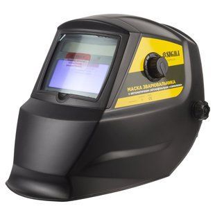 Маска зварника з автоматичним світлофільтром &laquo;хамелеон&raquo; 4/9-13 DIN 93&times;43мм 2 датчики 3 регулювання SIGMA (9413221)