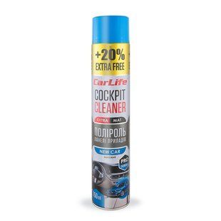 Поліроль для панелі приладів CarLife Cockpit Cleaner EXTRA MAT Нова машина, 750мл
