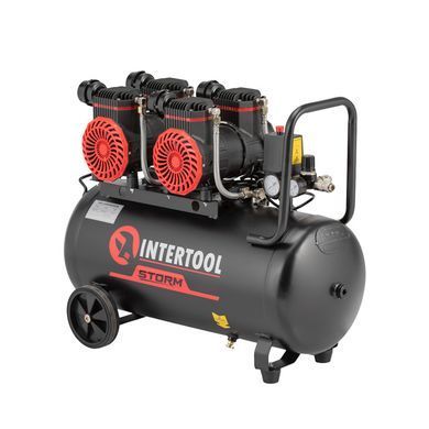 Компрессор 50 л, 2x1.1кВт, 220В, 8атм INTERTOOL PT-0030