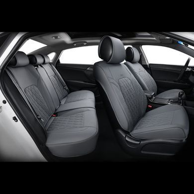 Комплект, 3D чехлы для сидений BELTEX Malibu, grey