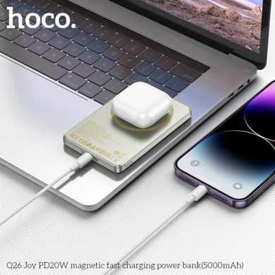 Повербанк (Power Bank) Hoco 5000mAh Q26 Joy PD20W сірий металік