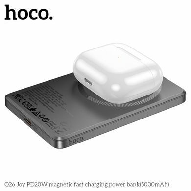 Повербанк (Power Bank) Hoco 5000mAh Q26 Joy PD20W сірий металік