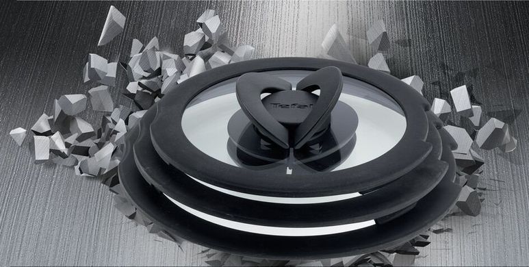 Крышка Tefal Ingenio 18см, стекло, силикон, прозрачно-черный