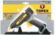 Пістолет клейовий TOPEX, 11 мм, бездротовий, 15/80 Вт, 14-16 г/хв