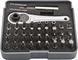 Набір біт Neo Tools, 38 од., 1/4", тріскачка 48 зубців, 36 біт 25мм, сталь S2, кейс